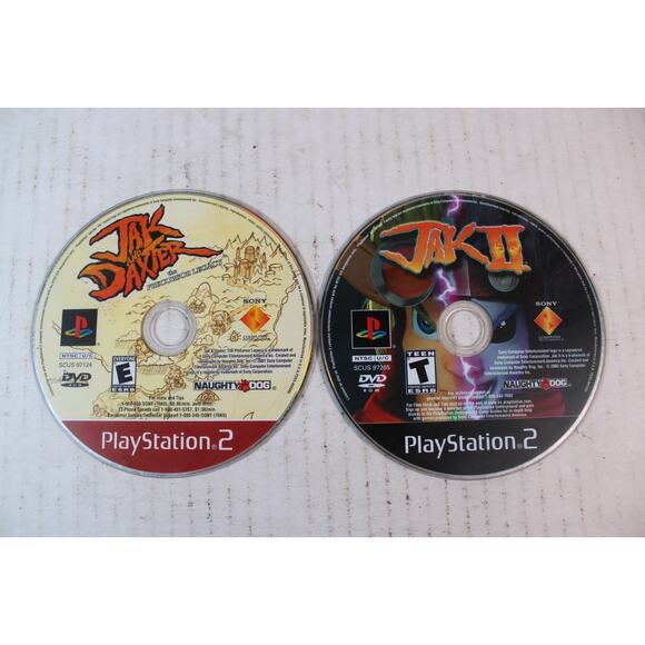 2 games: Jak and Daxter: The Precursor Legacy + Jak II (Sony PS2, 2001) 2 discs - Picture 1 of 8